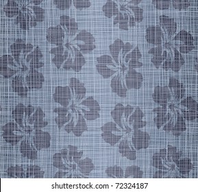 Flowers on a jeans background