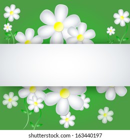 flowers on a paper background
