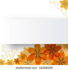 flowers on a paper background
