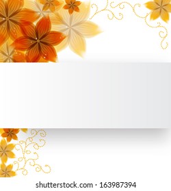 flowers on a paper background