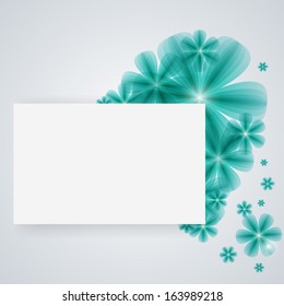flowers on a paper background