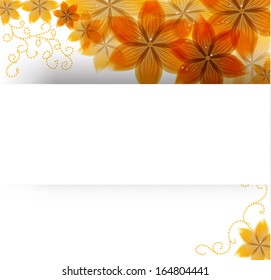 flowers on a paper background