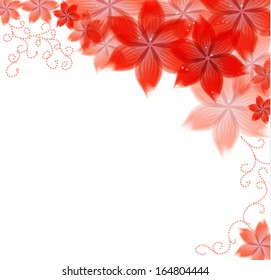 flowers on a paper background