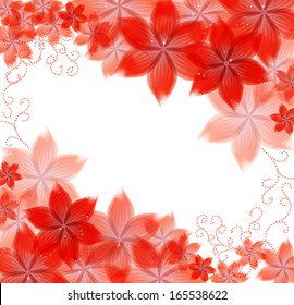 flowers on a paper background