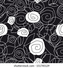 flowers on a pattern background with