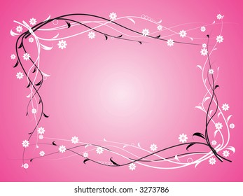 Flores en rosa - fondo