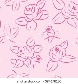 flowers on a pink background