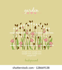 flowers on a romantic background with place for text