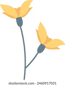 Blüten auf der Vektorillustration