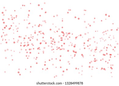 Flowers on white background. Template for design