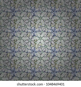 Flowers on white, gray and black colors. Fabric pattern texture daisy flowers detail.