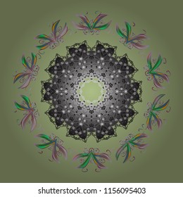 Flowers on white, violet, black, blue and gray colors in watercolor style. Watercolor seamless pattern. Floral print.