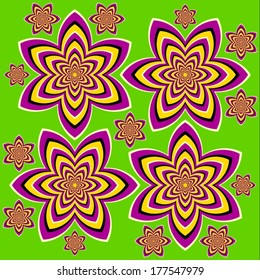 Flowers (optical illusion of movement)