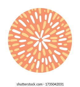 flowers organic pattern block style vector illustration design