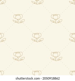 flowers outline pattern.flowers line art pattern.Floral seamless pattern.flowers contour pattern.Linear hand drawn texture.Vector illustration for wedding invitations, wallpaper,textile,wrapping paper