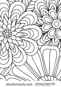 flowers patter design and adults and kids