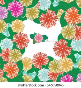 Flowers pattern background. Can be used for wallpaper, pattern fills, textile, web page background, surface textures, Image for advertising booklets, banners, flyers.