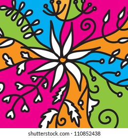 Flowers  pattern. Can be used for wallpaper, pattern fills, web page background, surface textures, textile.