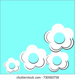 Flowers pattern and cards design.