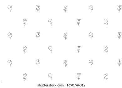 flower's pattern cute illustration seamless 
