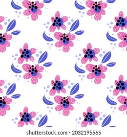Flowers pattern. Design for cards, clothes and other
