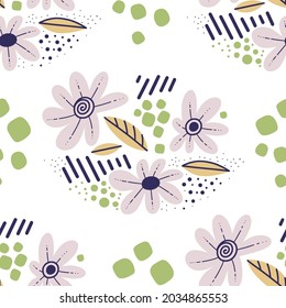 Flowers pattern. Design for cards, clothes and other