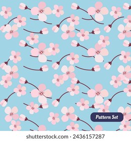diseño de patrones de flores, decoración, fondo