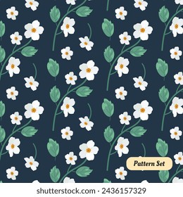 diseño de patrones de flores, decoración, fondo
