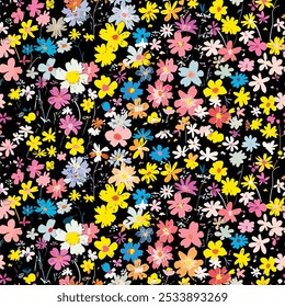 flowers pattern design graphic background