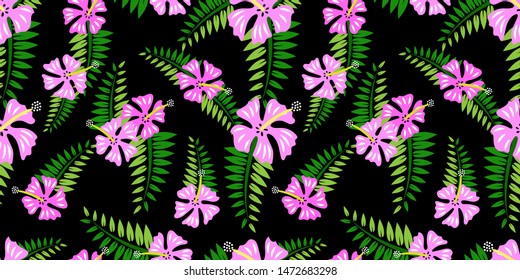 Flowers pattern design, flowers design, seamless pattern, vector eps 10.