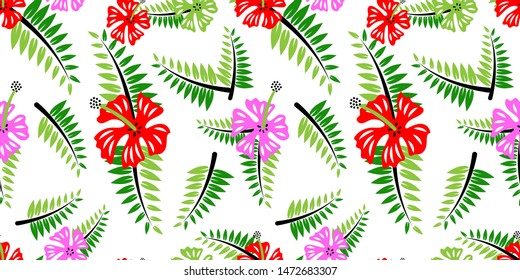 Flowers pattern design, flowers design, seamless pattern, vector eps 10.
