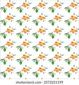 Flowers pattern design without art