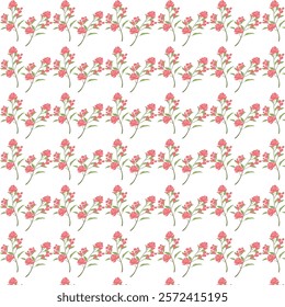 Flowers pattern design without art