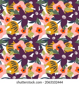 flowers pattern geometric art fashion minimal