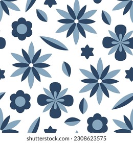 Flowers Pattern Graphic Vector Illustration