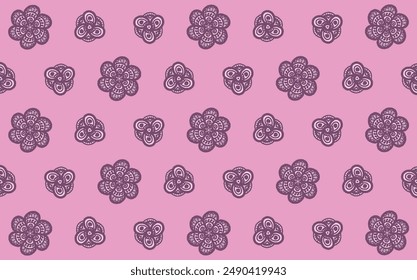 Flowers pattern group mandala art. textures, geometry, lines, graphic, element, decorative, decor, beauty,  backgrounds, circle, luxury, colorful, sweet, pink, plumeria. 