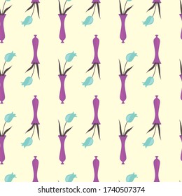 Flowers pattern , illustration, vector on white background
