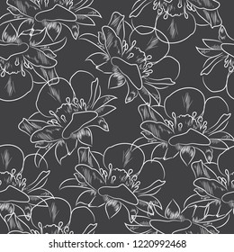 flowers pattern inversion