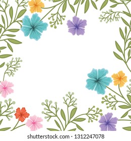 flowers pattern isolated icon