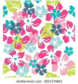 flowers pattern with leaves and background spring and winter design