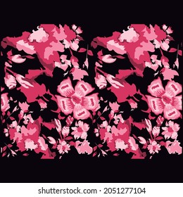 patrón de flores con hojas y diseño de primavera e invierno de fondo