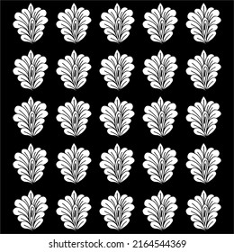flowers pattern ornament vector illustration for background.