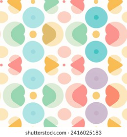 Flowers pattern with pastel color