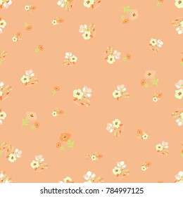 Flowers pattern. Seamless floral background for wrapping, textile, wallpaper.