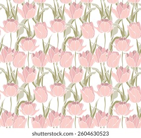 Flowers pattern. Seamless floral pattern design.
