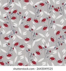 flowers pattern, textıle seamless, floral pattern, red flowers pattern