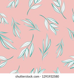 flowers pattern seamless hand drawn vector
