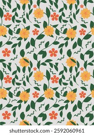 Flowers pattern seamless surface pattern decorative vector art in eps in good quality floral surface pattern 