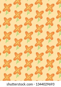 Flowers pattern vector background.