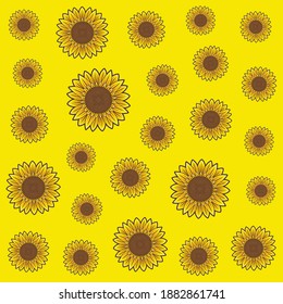 Flowers pattern vector design illustration